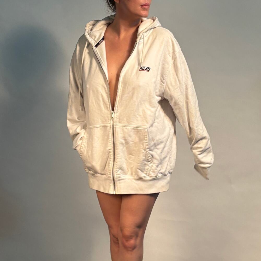 Palace Skateboards White Zip Hoodie – XL